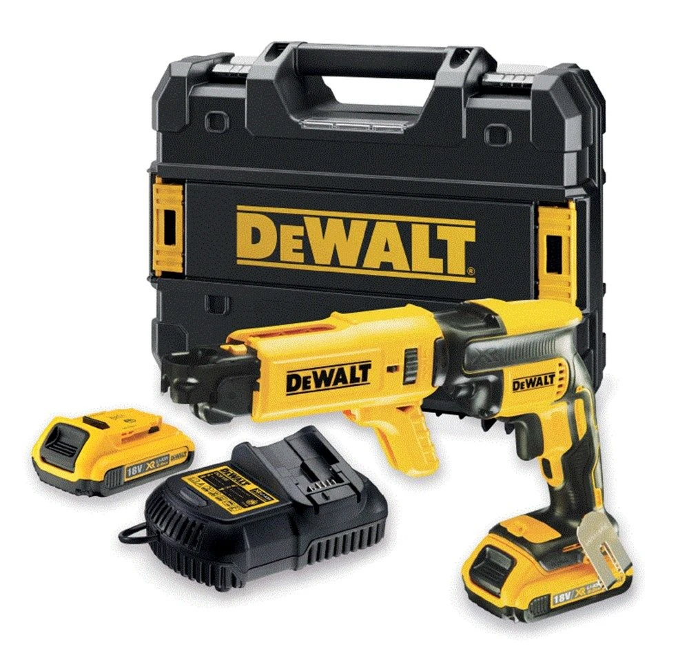 DeWalt DCF620D2K 18V Li-Ion Accu Gipsschroefmachine / Bandschroefmachine Set (2x 2.0Ah Accu) In TSTAK - Koolborstelloos - 25-57mm - DCF620D2K-QW 1 DeWalt DCF620D2K 18V Li-Ion Accu Gipsschroefmachine / Bandschroefmachine Set (2x 2.0Ah Accu) In TSTAK - Koolborstelloos - 25-57mm - DCF620D2K-QW