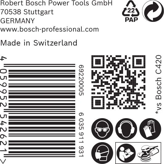 Bosch 2608900924 EXPERT Schuurvel C470 Best For Wood And Paint - 150mm - K320 - 6 Gaten (50st) 3 Bosch 2608900924 EXPERT Schuurvel C470 Best For Wood And Paint - 150mm - K320 - 6 Gaten (50st) - Afbeelding 3