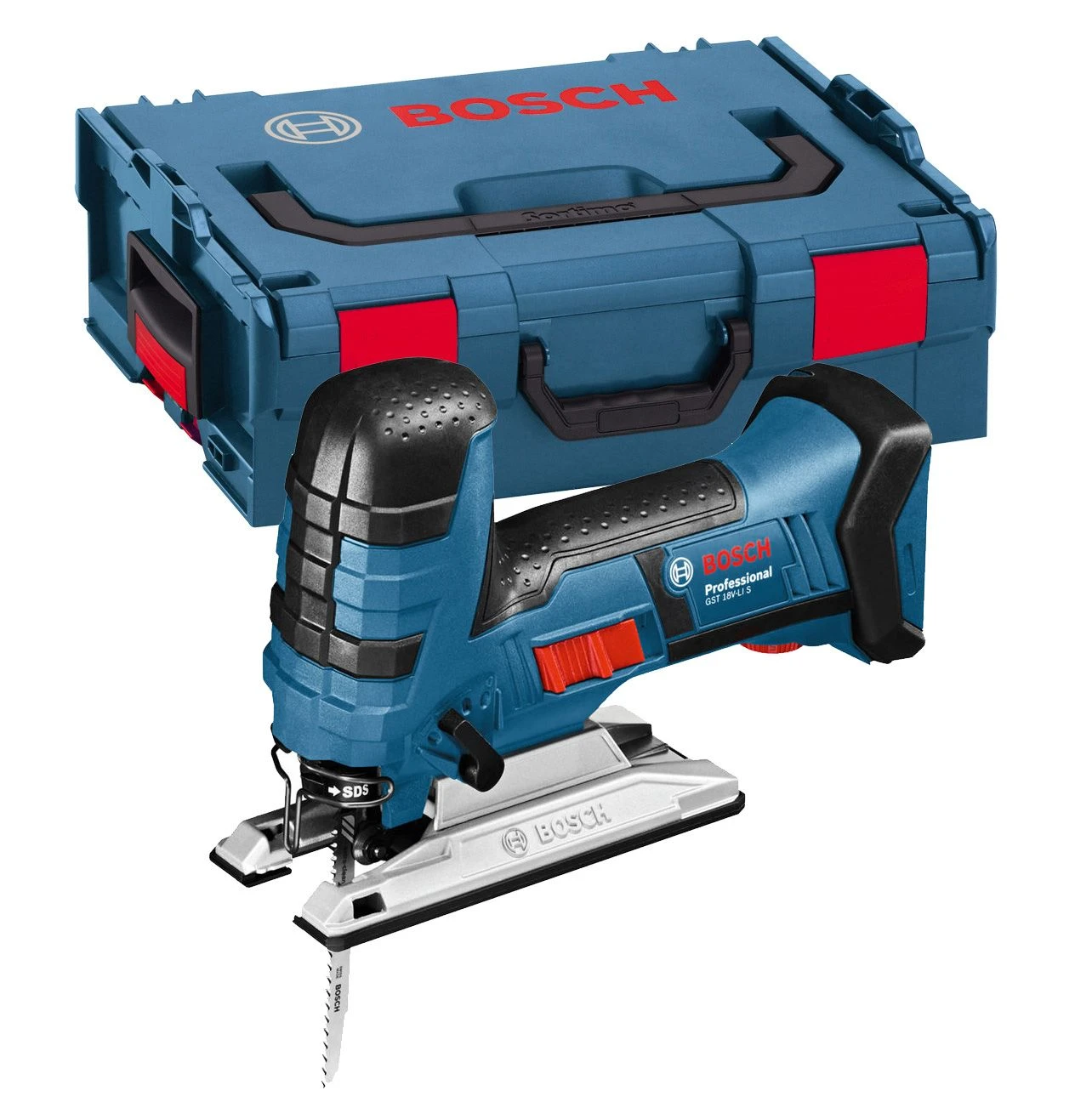 Bosch GST 18 V-LI S SOLO 18V Li-Ion Accu Decoupeerzaag Body In L-Boxx - T-greep - Variabel - 06015A5101 1 Bosch GST 18 V-LI S SOLO 18V Li-Ion Accu Decoupeerzaag Body In L-Boxx - T-greep - Variabel - 06015A5101