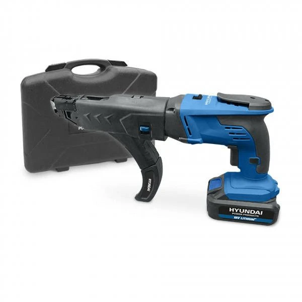 Hyundai 56140 18V Li-ion Accu Bandschroefmachine Set (2x 4,0Ah) In Koffer - 17,5Nm 1 Hyundai 56140 18V Li-ion Accu Bandschroefmachine Set (2x 4,0Ah) In Koffer - 17,5Nm