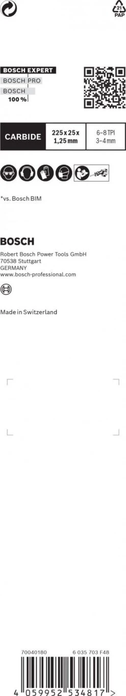 Bosch 2608900391 EXPERT Reciprozaagblad S1156XHM Multi Material -Gereedschap Winkel 09aa3470008c85bbf6f082aa5e6f6c0b