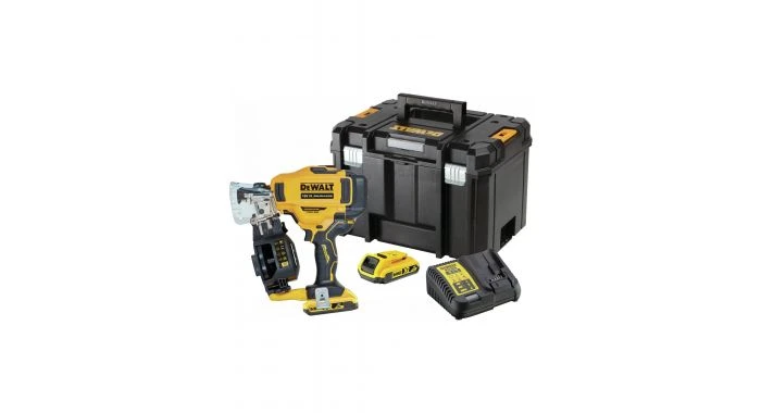 DeWALT DCN45RND2 18V Li-ion Accu Rolspijktacker Voor Dakwerk Set (2x 2.0Ah Accu) In TSTAK - 19-45mm - Koolborstelloos - DCN45RND2-QW 1 DeWALT DCN45RND2 18V Li-ion Accu Rolspijktacker Voor Dakwerk Set (2x 2.0Ah Accu) In TSTAK - 19-45mm - Koolborstelloos - DCN45RND2-QW