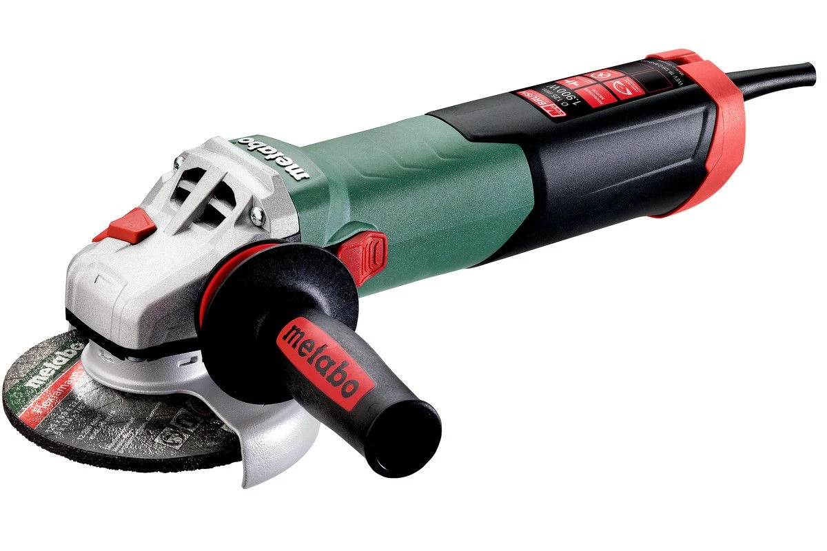 Metabo WEV 19-125 Q M-Brush Haakse Slijper Body - 1900W - 125mm 1 Metabo WEV 19-125 Q M-Brush Haakse Slijper Body - 1900W - 125mm