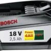 Bosch 1600A005B0 18V Li-Ion Accu - 2,5Ah