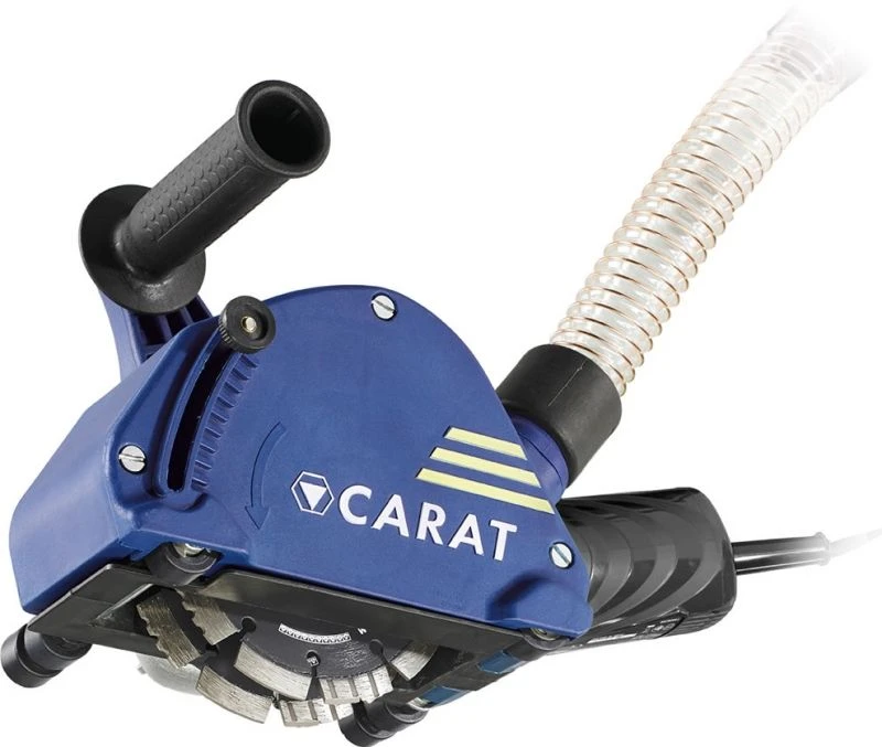 Carat SL-1253 Dustec Sleuvenzaagmachine Incl. 2 Diamantzaagbladen - 1500W - 125 X 22,2mm - MZSL12530S 1 Carat SL-1253 Dustec Sleuvenzaagmachine Incl. 2 Diamantzaagbladen - 1500W - 125 X 22,2mm - MZSL12530S