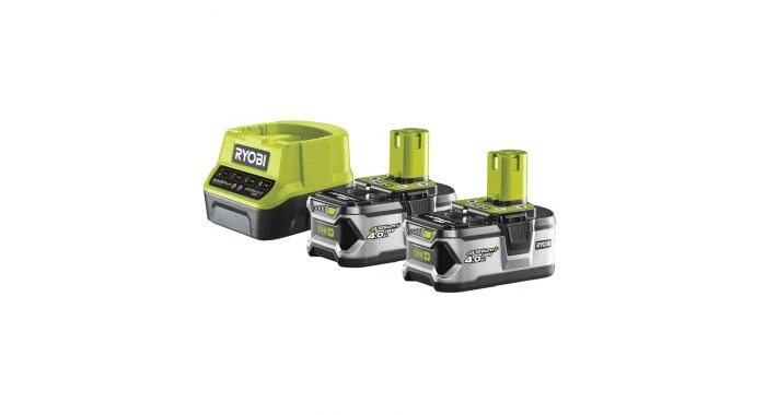Ryobi RC18120-240 18V Li-Ion Accu Starterset (2x 4,0Ah Accu) + Lader - 5133003363 1 Ryobi RC18120-240 18V Li-Ion Accu Starterset (2x 4,0Ah Accu) + Lader - 5133003363
