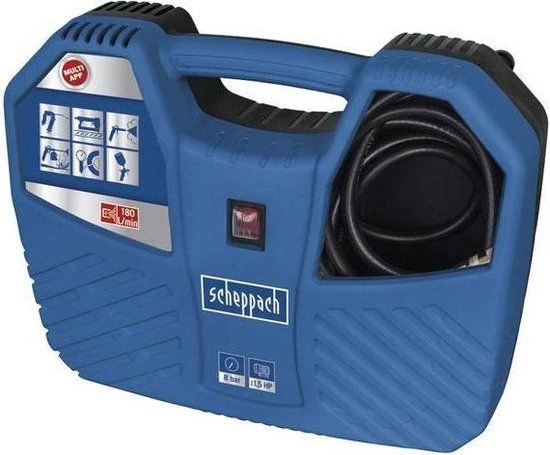 Scheppach Air Force 2 Compressor - 1100W - 180L/min - 5906126901 2 Scheppach Air Force 2 Compressor - 1100W - 180L/min - 5906126901 - Afbeelding 2