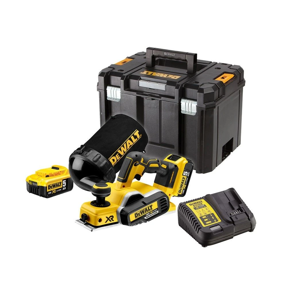 DeWalt DCP580P2 18V Li-Ion Accu Schaafmachine Set (2x 5.0Ah Accu) In TSTAK - 82mm - 2mm - Koolborstelloos - DCP580P2-QW 1 DeWalt DCP580P2 18V Li-Ion Accu Schaafmachine Set (2x 5.0Ah Accu) In TSTAK - 82mm - 2mm - Koolborstelloos - DCP580P2-QW