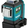 Makita SK700GDX 12V Max Li-Ion Accu Kruislijnlaser Set (1x 4.0Ah) In Tas - Zelfnivellerend - Groen 3x360° - 35m