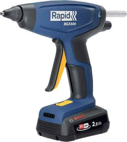 Rapid BGX500 18V Li-ion Accu Lijmpistool Set (2.5Ah Accu) In Koffer- Power4All 1 Rapid BGX500 18V Li-ion Accu Lijmpistool Set (2.5Ah Accu) In Koffer- Power4All