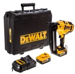 DeWalt DCN660P2 18V Li-Ion Accu Afwerk Tacker Set (2x 5.0Ah Accu) In Koffer - 32-63mm - 16 Gauge - Koolborstelloos - DCN660P2-QW