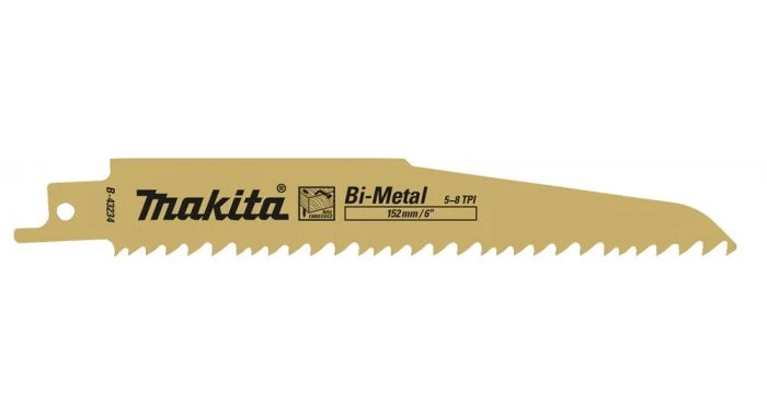Makita B-43234 Reciprozaagblad - 131mm - Hout (5st) 1 Makita B-43234 Reciprozaagblad - 131mm - Hout (5st)