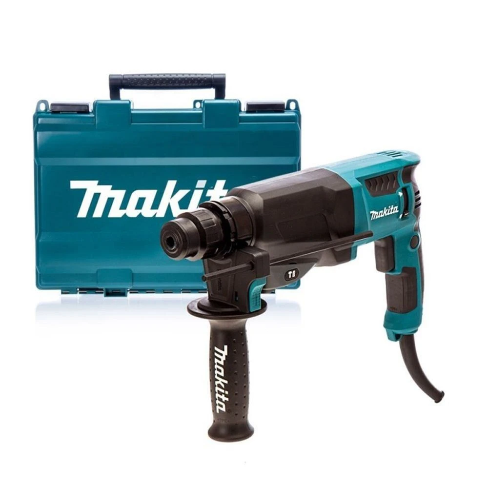 Makita HR2630X2 SDS-plus Combihamer Incl. Snelspanboorkop & Stofafzuigset In Koffer - 800W - 2,4J 2 Makita HR2630X2 SDS-plus Combihamer Incl. Snelspanboorkop & Stofafzuigset In Koffer - 800W - 2,4J - Afbeelding 2