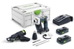Festool DURADRIVE DWC 18-4500 HPC4,0 I-Plus 18V Li-Ion Bandschroefmachine Set (2x 4,0Ah) In Systainer - 14Nm - Koolborstelloos - 576502 -Gereedschap Winkel 6519cb6e5a3a3962c7d90fb8d967129b