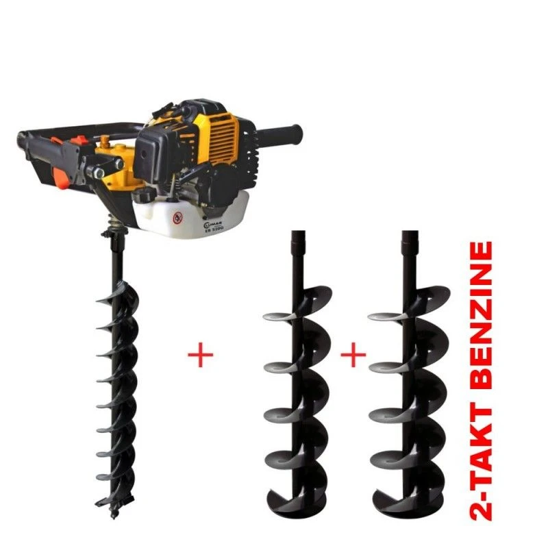 Lumag EB520G Grondboormachine 2,2PK + 100, 150, 200mm Boor 2 Lumag EB520G Grondboormachine 2,2PK + 100, 150, 200mm Boor - Afbeelding 2