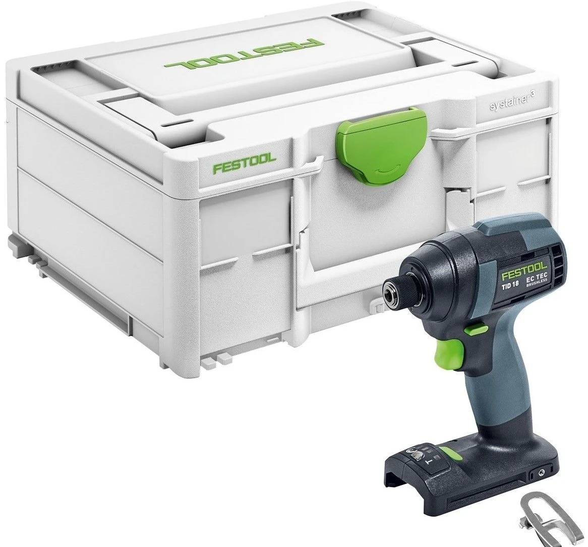 Festool TID 18-Basic 18V Li-Ion Accu Slagschroevendraaier Body In Systainer - 180Nm - 8x220mm - Koolborstelloos - 576481 1 Festool TID 18-Basic 18V Li-Ion Accu Slagschroevendraaier Body In Systainer - 180Nm - 8x220mm - Koolborstelloos - 576481