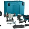 Makita RT001GM206 XGT 40V Max Li-ion Accu Boven- En Kantenfrees Set (2x 4,0Ah) In Mbox - 89 X 89 Mm - Koolborstelloos