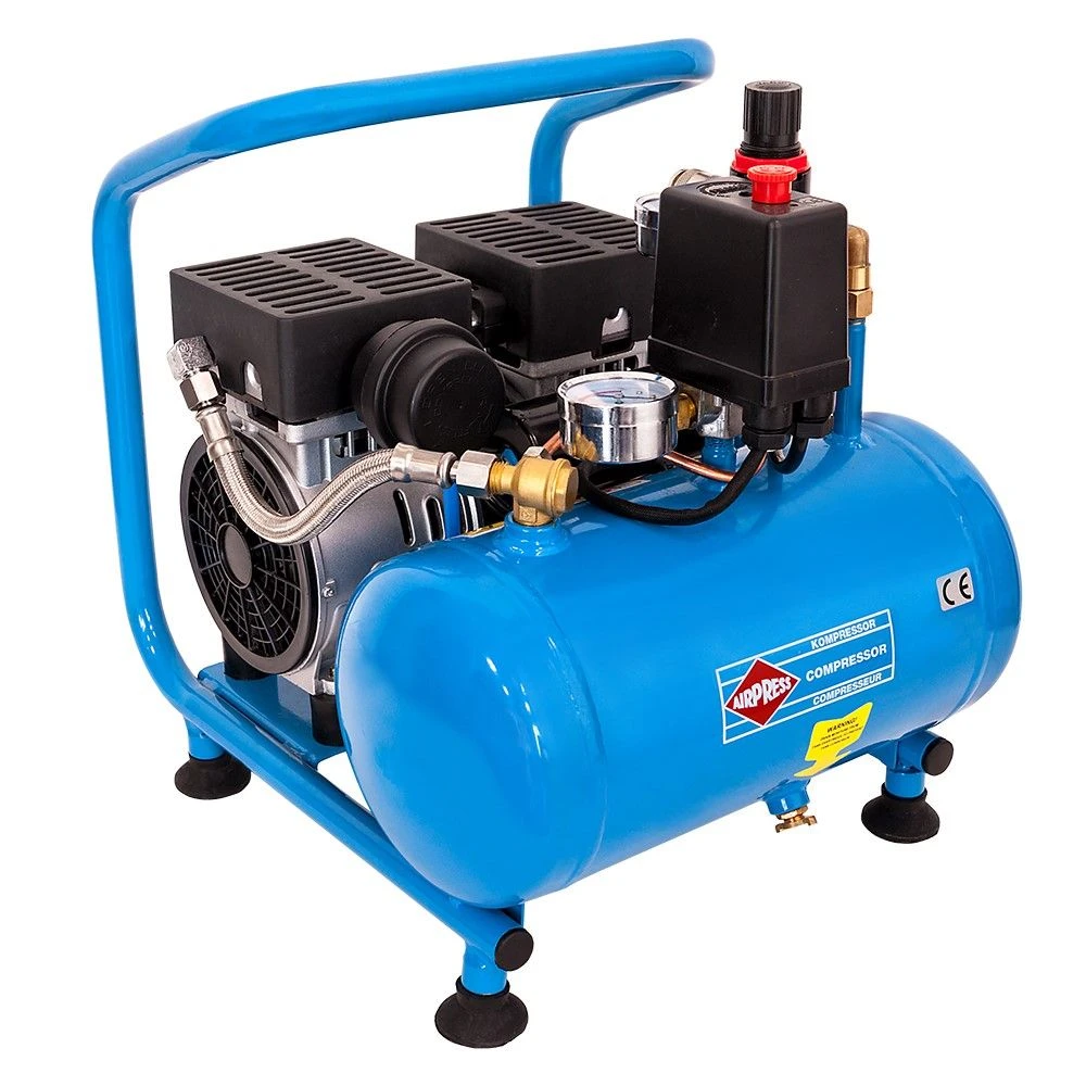 Airpress 36743 - Stille Olievrije Compressor L 6-95 8 Bar 0,6 Pk 25 L/min 6 L 1 Airpress 36743 - Stille Olievrije Compressor L 6-95 8 Bar 0,6 Pk 25 L/min 6 L