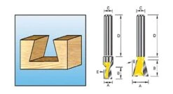 Makita D-10899 HM Zwaluwstaartfrees - 12.7mm - 8mm
