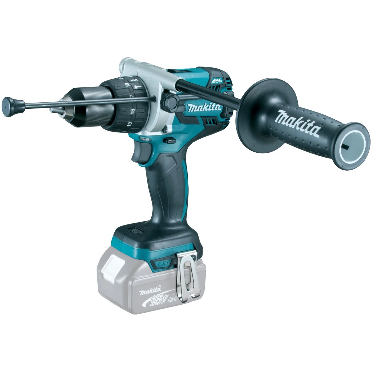 Makita DLX2157TJ1 18V Li-Ion Accu Klopboor-/schroefmachine (DHP481) & Haakse Slijper (DGA506) Combiset (3x 5.0Ah Accu) In Mbox 2 Makita DLX2157TJ1 18V Li-Ion Accu Klopboor-/schroefmachine (DHP481) & Haakse Slijper (DGA506) Combiset (3x 5.0Ah Accu) In Mbox - Afbeelding 2