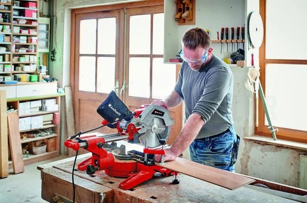 Einhell TC-SM 254 Afkortzaag Met Laser - 1900W - 254 X 30mm - 4300385 2 Einhell TC-SM 254 Afkortzaag Met Laser - 1900W - 254 X 30mm - 4300385 - Afbeelding 2