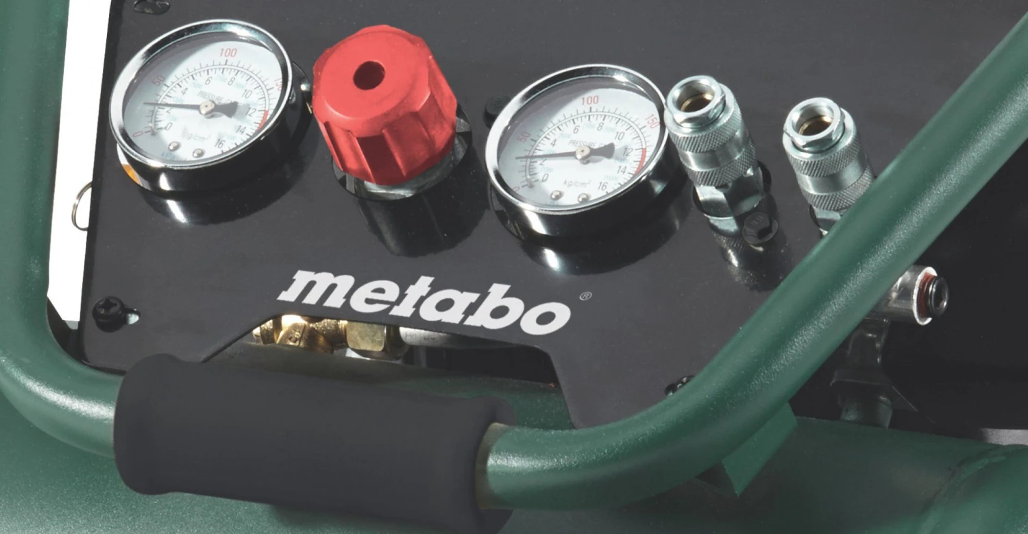 Metabo Power 250-10 W OF Compressor - 1500W - 10 Bar - 10L - 100 L/min - 601544000 4 Metabo Power 250-10 W OF Compressor - 1500W - 10 Bar - 10L - 100 L/min - 601544000 - Afbeelding 4