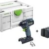 Festool TID 18-Basic 18V Li-Ion Accu Slagschroevendraaier Body In Systainer - 180Nm - 8x220mm – Koolborstelloos + Festool BOX BB-MIX 10 Delige Bitset - PH1/2 - PZ1/3 - SZ0,8x5,5 - TX15-30
