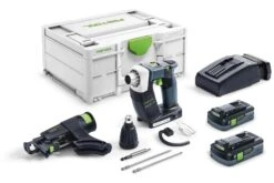 Festool DURADRIVE DWC 18-2500 HPC4,0 I-Plus 18V Li-Ion Accu Bandschroefmachine Set (2x4,0Ah) In Systainer - 18Nm - 55mm - Koolborstelloos - 576498 -Gereedschap Winkel 99dbe45281e4664b796fe71da8c399d8