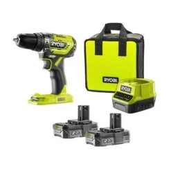 Ryobi R18PD5-220S 18V Li-Ion Accu Klopboormachine Set (2x 2.0Ah) - 50Nm - Koolborstelloos