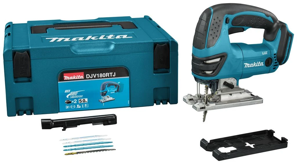 Makita DJV180RTJ 18V Li-Ion Accu Decoupeerzaag Set (2x 5.0Ah Accu) In Mbox - D-greep - Variabel 2 Makita DJV180RTJ 18V Li-Ion Accu Decoupeerzaag Set (2x 5.0Ah Accu) In Mbox - D-greep - Variabel - Afbeelding 2