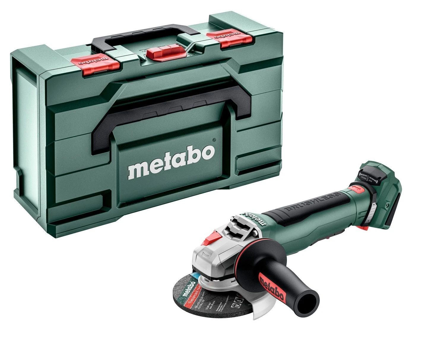 Metabo WPB 18 LT BL 11-125 Quick 18V Li-ion Accu Haakse Slijper Set (2x LiHD 5.5Ah) In MetaBox 5 Metabo WPB 18 LT BL 11-125 Quick 18V Li-ion Accu Haakse Slijper Set (2x LiHD 5.5Ah) In MetaBox - Afbeelding 5