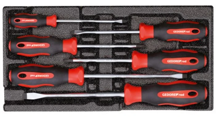 Gedore RED R22150013 6-delige Schroevendraaierset SL / - Philips 1 Gedore RED R22150013 6-delige Schroevendraaierset SL / - Philips
