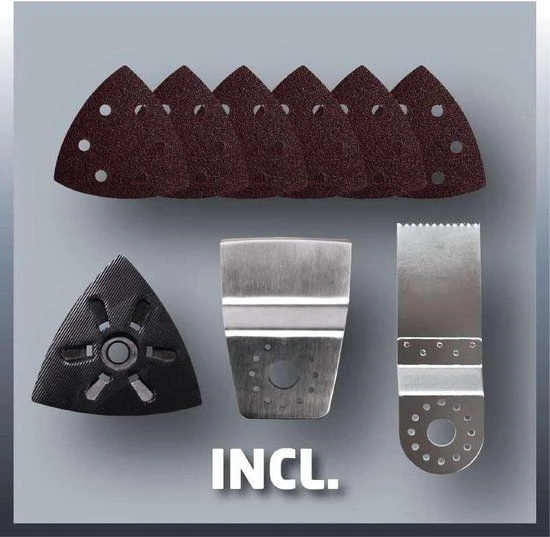 Einhell TE-MG 200 CE Multitool + 9 Delige Accessoireset In Koffer - 200W - 4465040 6 Einhell TE-MG 200 CE Multitool + 9 Delige Accessoireset In Koffer - 200W - 4465040 - Afbeelding 6