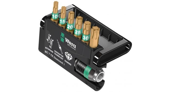 Wera 5057415001 7-delige Bit-Check 7 Diamond Bitset - Torx 1 Wera 5057415001 7-delige Bit-Check 7 Diamond Bitset - Torx