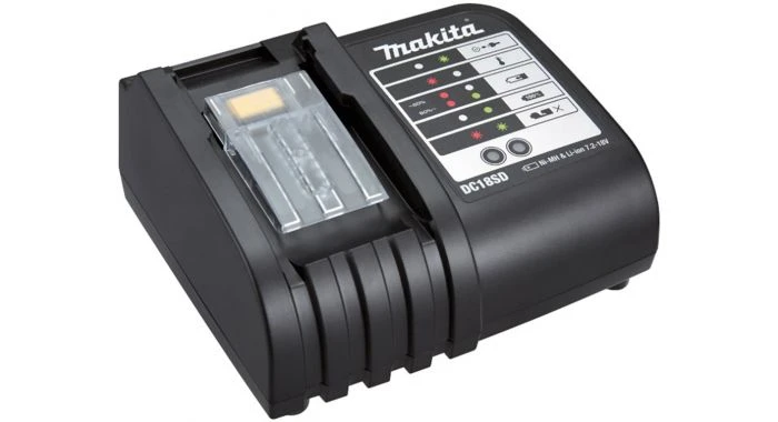 Makita DC18SD 14.4V - 18V Li-Ion Accu Oplader Met Passieve Koeling - 194533-6 1 Makita DC18SD 14.4V - 18V Li-Ion Accu Oplader Met Passieve Koeling - 194533-6