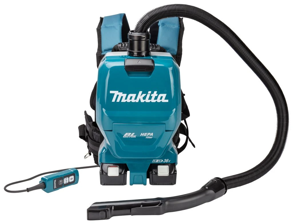 Makita DVC261TX11 2x18V Li-Ion Accu Rugstofzuiger Set (2x 5,0Ah) Incl. Accessoires - 120m³/uur - Koolborstelloos 12 Makita DVC261TX11 2x18V Li-Ion Accu Rugstofzuiger Set (2x 5,0Ah) Incl. Accessoires - 120m³/uur - Koolborstelloos - Afbeelding 12